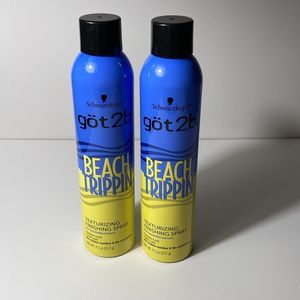 Schwarzkoph Got 2b BEACH TRIPPIN' Texturizing Finishing Spray Full size 9.1oz X2